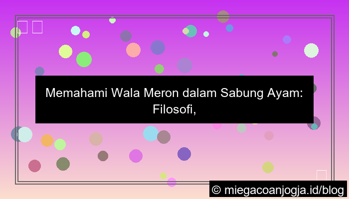 desain wala meron dalam sabung ayam