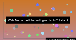 wala meron hasil pertandingan hari ini