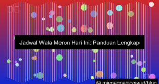 desain wala meron jadwal lengkap hari ini