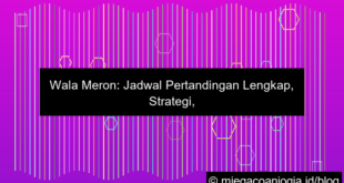 wala meron jadwal pertandingan lengkap