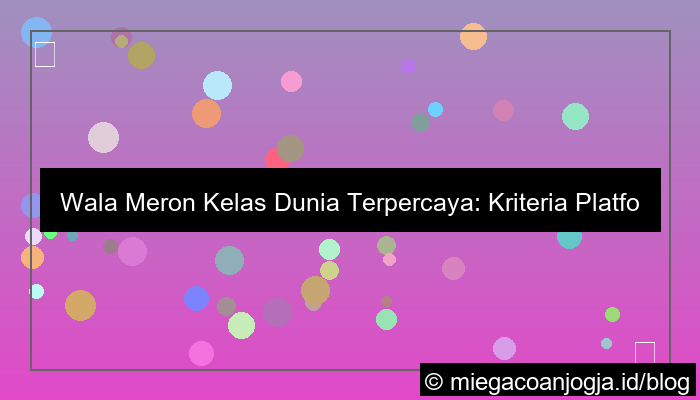 visual wala meron kelas dunia terpercaya