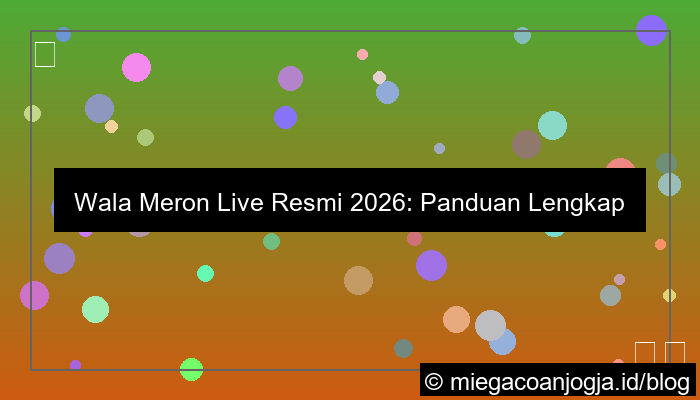 ilustrasi wala meron live resmi 2026