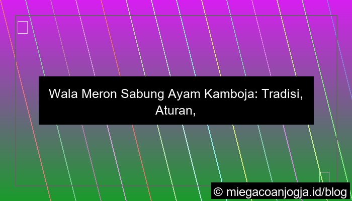 wala meron sabung ayam cambodia