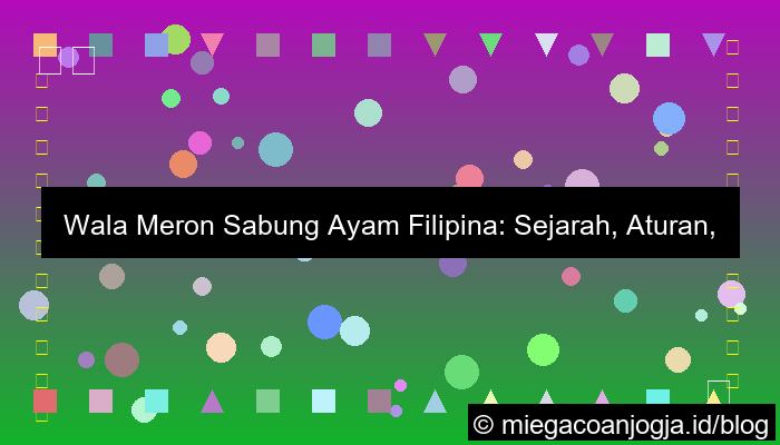 grafik wala meron sabung ayam filipina