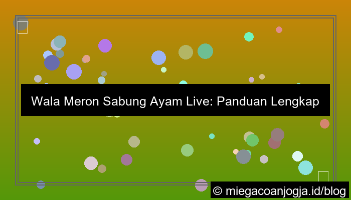 wala meron sabung ayam live