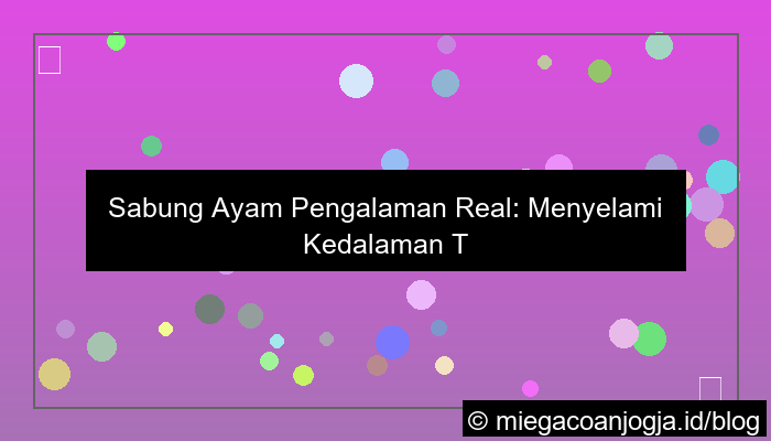 sabung ayam pengalaman real