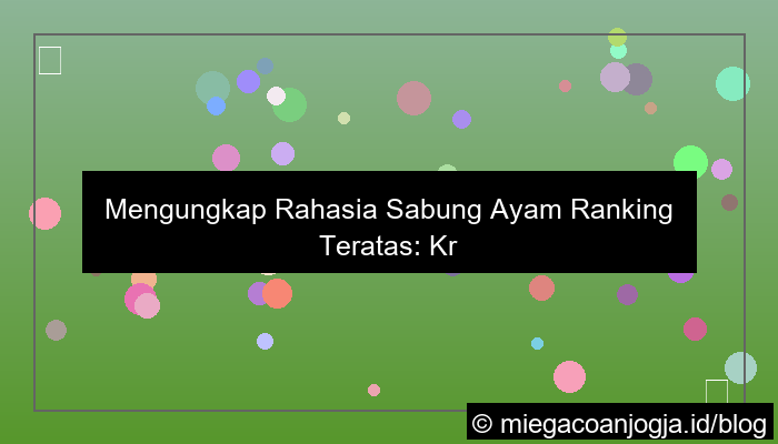 sabung ayam ranking teratas