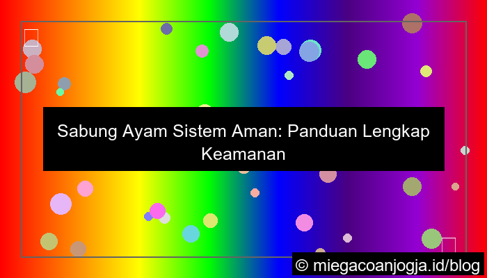 sabung ayam sistem aman
