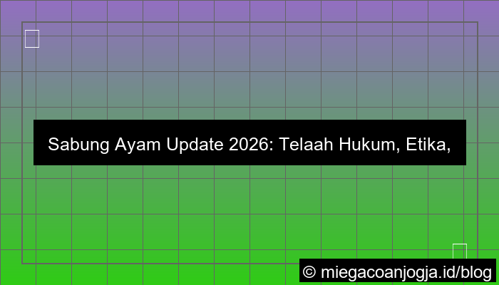 ilustrasi sabung ayam update 2026