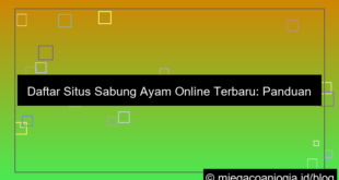 situs sabung ayam daftar update terbaru