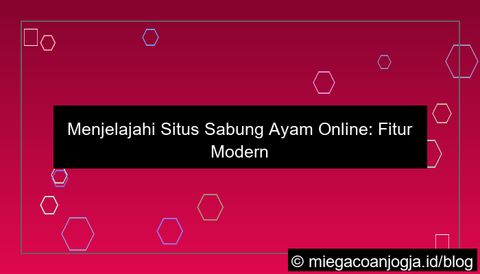 ilustrasi situs sabung ayam fitur modern terbaru