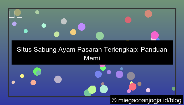 situs sabung ayam pasaran terlengkap