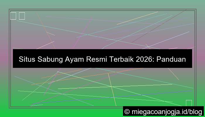 visual situs sabung ayam resmi terbaik 2026