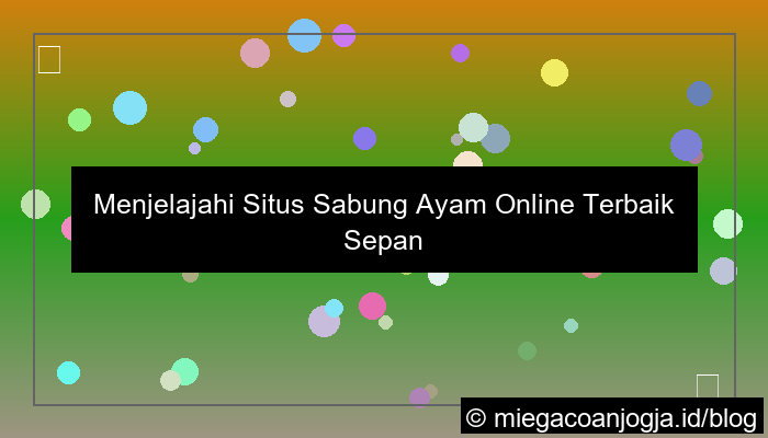 ilustrasi situs sabung ayam terbaik sepanjang masa