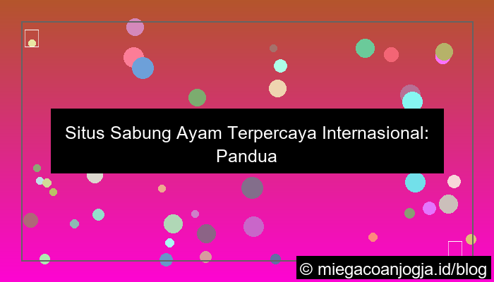 situs sabung ayam terpercaya internasional