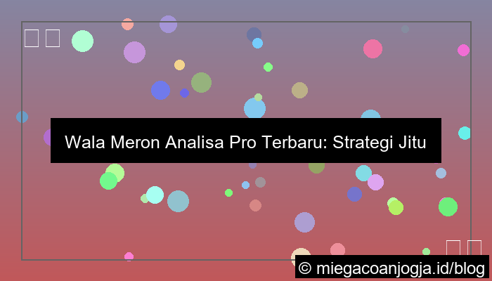 wala meron analisa pro terbaru