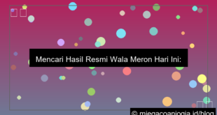 visual wala meron hasil resmi hari ini