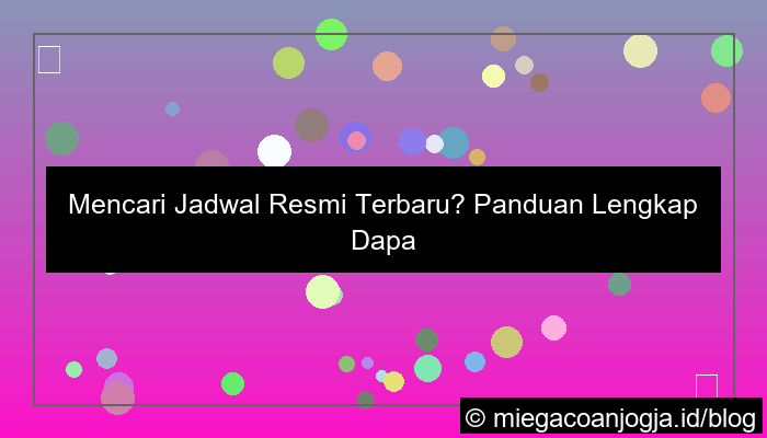 ilustrasi wala meron jadwal resmi terbaru