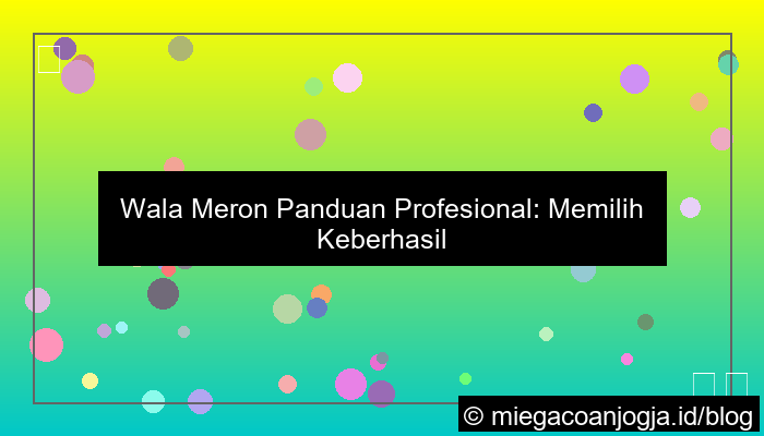 ilustrasi wala meron panduan profesional