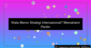 ilustrasi wala meron strategi internasional