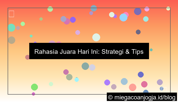 wala meron tips juara hari ini